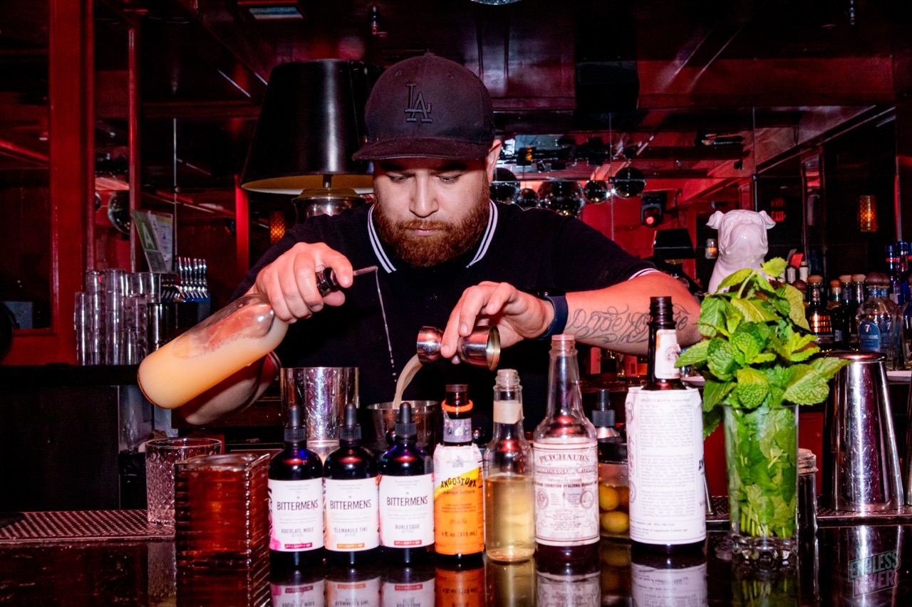 Bar service at Epilogue, a past Endless River production