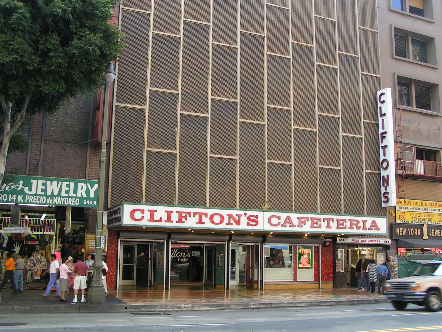 Clifton's on the street in Downtown LA